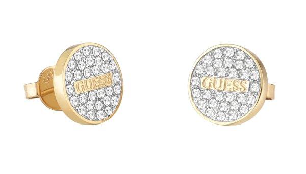 Guess Csillogó aranyozott fülbevaló Studs Party JUBE02155JWYGT/U