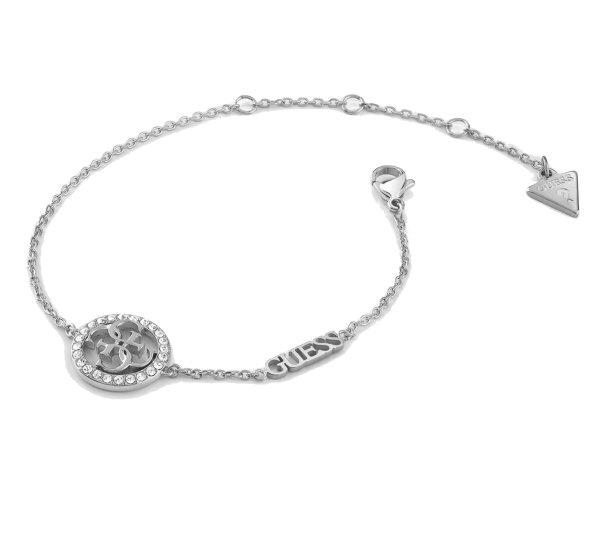 Guess Bájos acél karkötő Life In 4G JUBB02137JWRH 14,5 - 18,5 cm