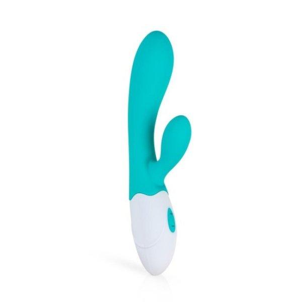 Good Vibes Only Blis Rabbit rechargeable clitoral vibrator turquoise
