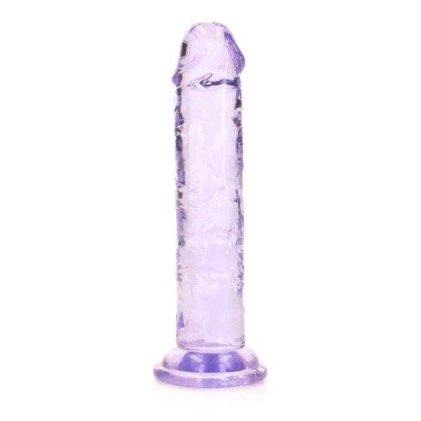 RealRock Crystal Clear Valósághű 6″ lila dildó tapadókoronggal 15,5 x 2,8
cm