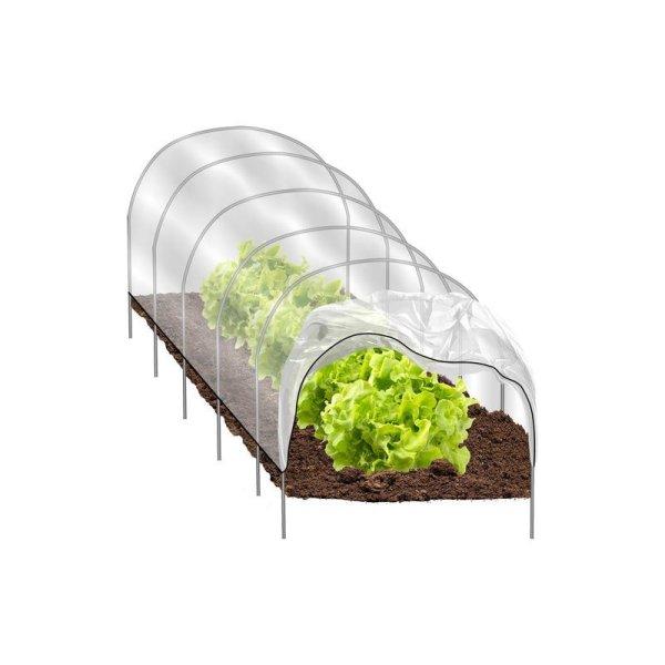 Mini kerti üvegház, fóliaalagút fólia zöldség- és fűszernövény
termesztéshez, 300cm