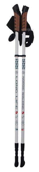 Túrabot Nordic Walking állítható Long Life Lite SMJ sport, parafa
markolattal fehér