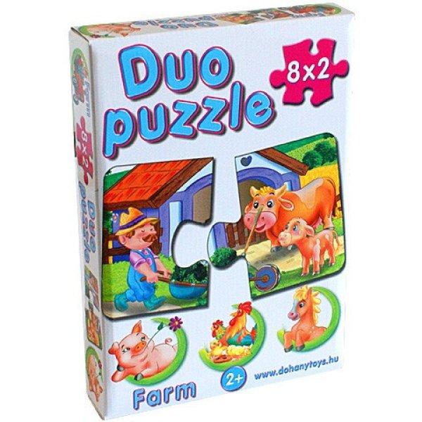 Bébi Duo puzzle farm állatokkal Dohány-Toys