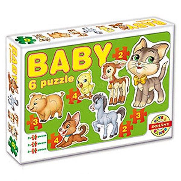 Bébi puzzle, kirakó háziállatokkal