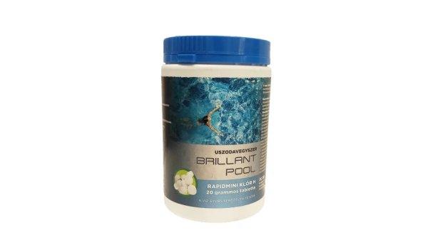 Rapidmini klór 20 g-os tabletta 1 kg BRILLANT POOL