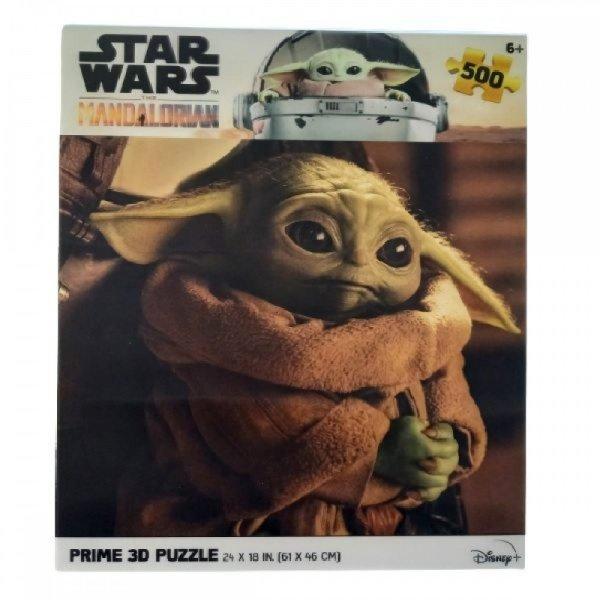 Csillagok háborúja - Star Wars The Mandalorian Yoda 3D puzzle, 500 darabos
PRIME 3D