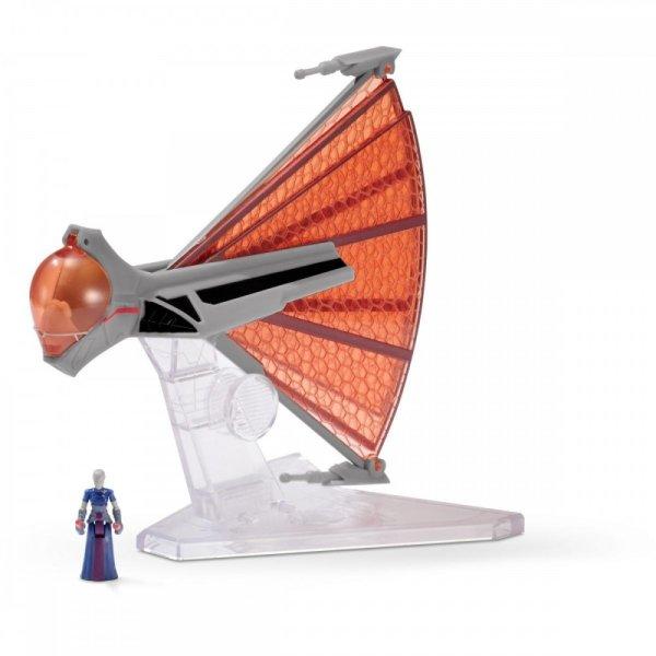 Star Wars - Csillagok háborúja 8 cm-es jármű figurával - Ginivex-osztályú
vadászgép (Ginivex-Class Starfighter) + Asajj Ventress Jazwares