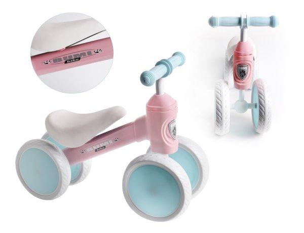 Futóbicikli, tanulóbicikli 4 kerekű, kék-pink, Bumi Bike