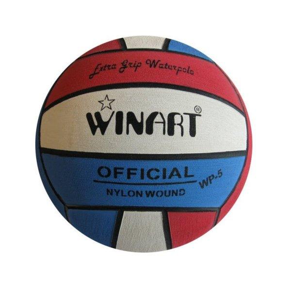 Vízilabda, 4-es méret junior, női – Winart, piros-kék-fehér