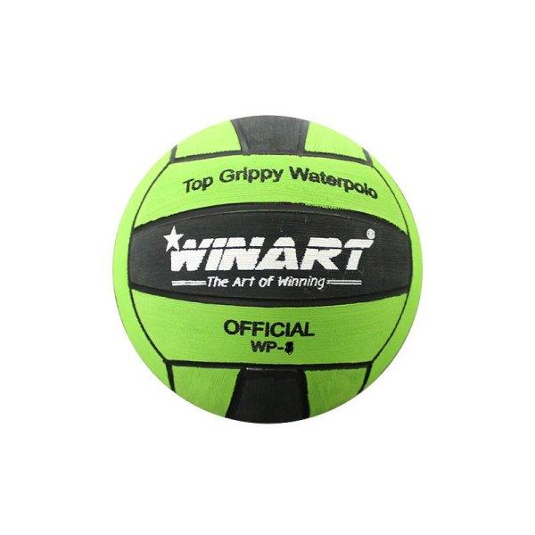 Vízilabda, 4-es méret junior, női – Winart, fekete-zöld
