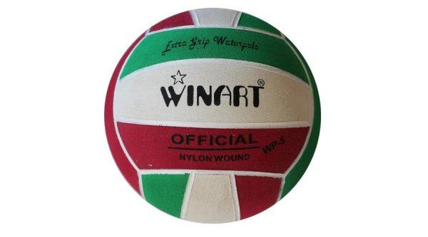 Vízilabda, 5-ös méret felnőtt, férfi – Winart, piros-fehér-zöld