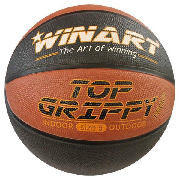 Kosárlabda WINART TOP Grippy – 5-ös méret, barna-fekete
