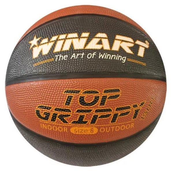 Kosárlabda WINART TOP Grippy Barna/Fekete 6-os méret
