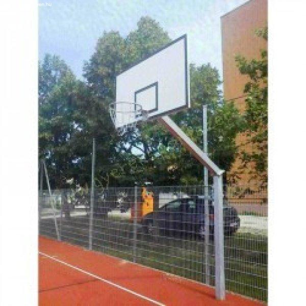 Kosárállvány, kültéri, lebetonozható 1,65 m benyúlással, 1 oszlopon áll
PRO-SPORT