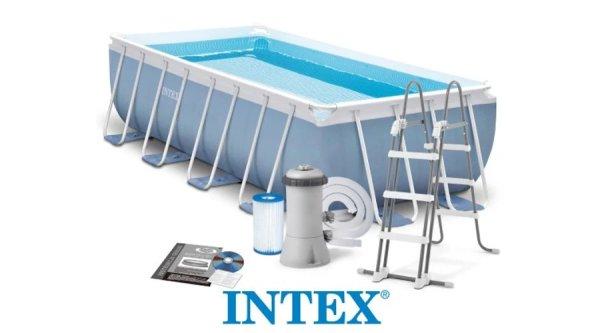 Fémvázas medence szett 400x200x100 CM INTEX PRISM FRAME 26788