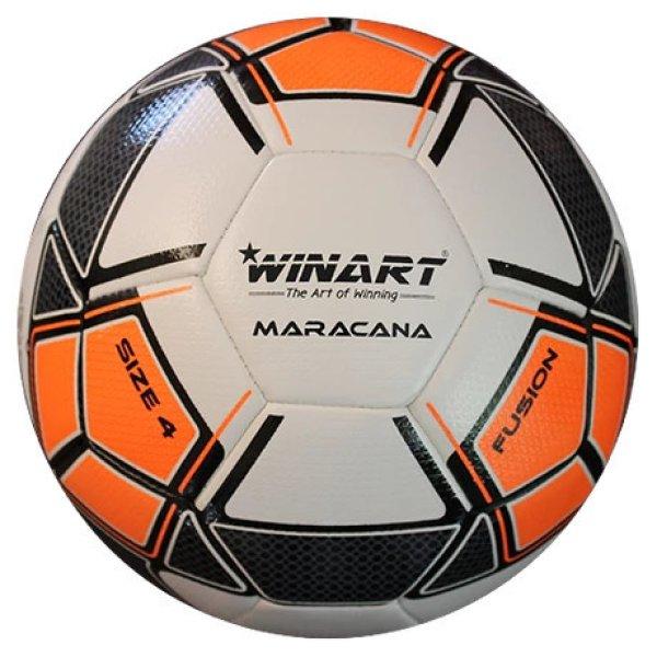 Focilabda, futball labda WINART Maracana 5-ös méret (fehér/narancs/fekete)