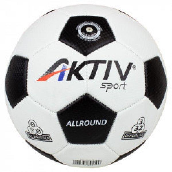 Futball labda 3-as, fehér-fekete – Aktivsport ALLROUND