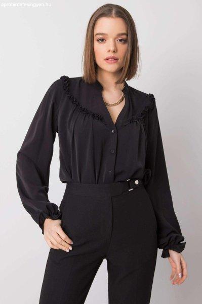 Elegáns ingblúz Oceane fekete