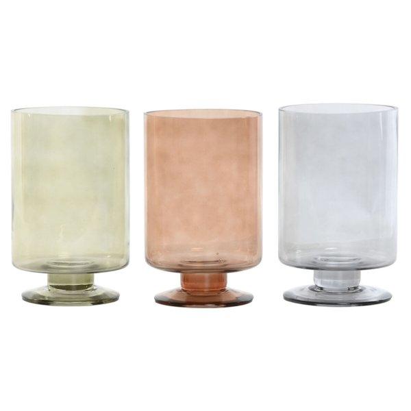 Váza Home ESPRIT Kék Zöld Borostyán Kristály modern 12,5 x 12,5 x 20 cm (3
egység) MOST 30326 HELYETT 17751 Ft-ért!