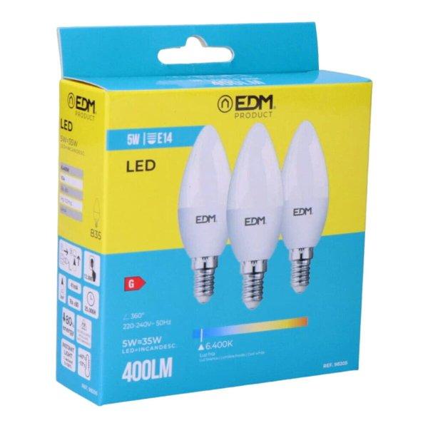 3 db LED-izzó EDM 98205 G 35 W 5 W 50 W E14 400 lm Ø 3,6 x 10 cm (6400 K) MOST
6396 HELYETT 3348 Ft-ért!