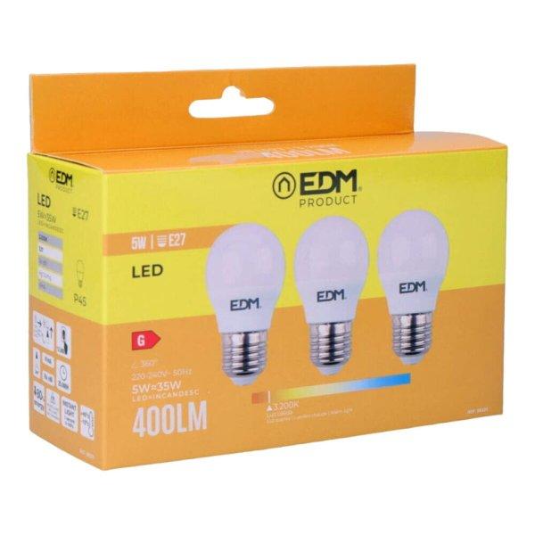 3 db LED-izzó EDM 98201 G 35 W 5 W 50 W E27 3200 Lm Ø 4,5 x 8 cm (3200 K) MOST
5754 HELYETT 3018 Ft-ért!