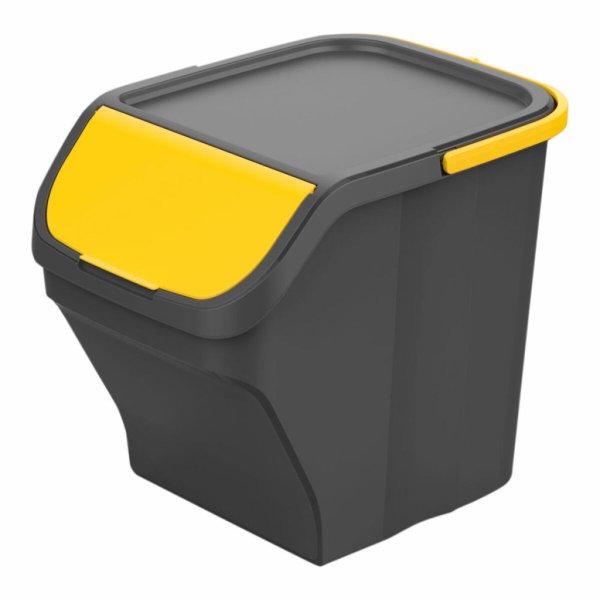 Szelektív kuka Mondex Stack N' Sort Sárga Szürke 25 L Fedéllel 40 x 30
x 34 cm MOST 12630 HELYETT 7557 Ft-ért!