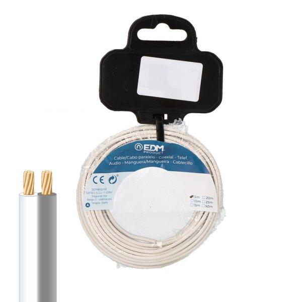 Párhuzamos kábel EDM 28745 Fehér/Szürke 2 x 0,75 mm 15 m Tekercs Audio MOST
10140 HELYETT 6068 Ft-ért!