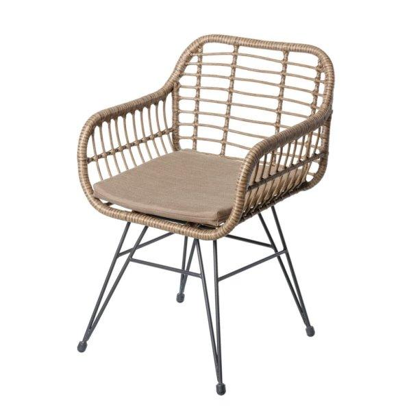 градински стол Ariki 57 x 62 x 80 cm szintetikus rattan Acél
Grafit MOST 106702 HELYETT 79386 Ft-ért!