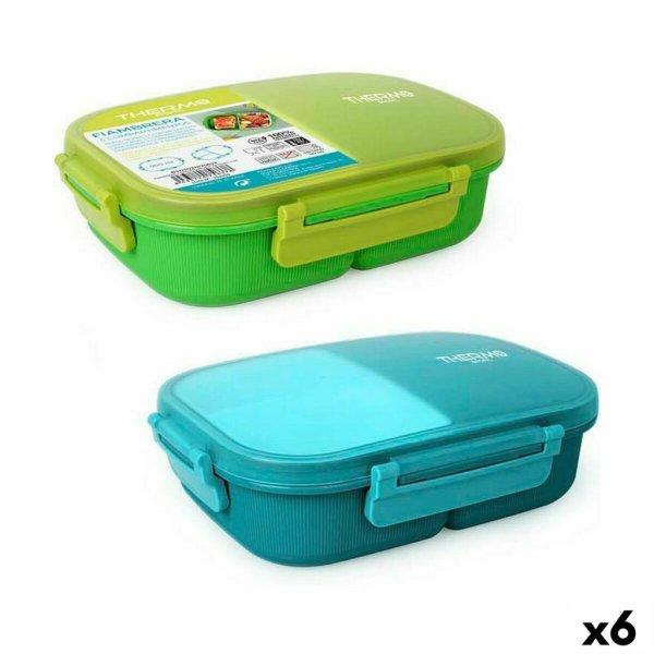 Hermetikus ebéddoboz ThermoSport 3 Fülkék Négyszögletes 900 ml (6 egység)
MOST 26544 HELYETT 16188 Ft-ért!