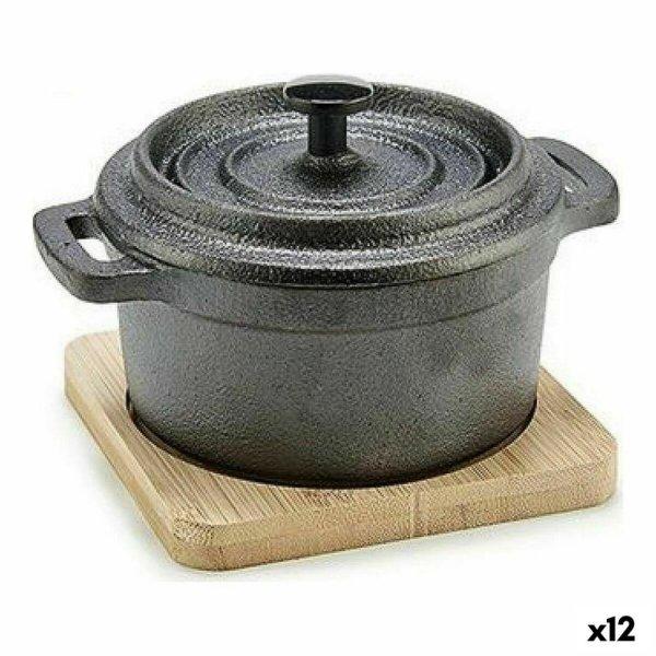 Lábas Kinvara 219SJ091 Barna Fekete Bambusz Kovácsolt Vas 13 x 10 x 8,5 cm (12
egység) MOST 56499 HELYETT 38503 Ft-ért!