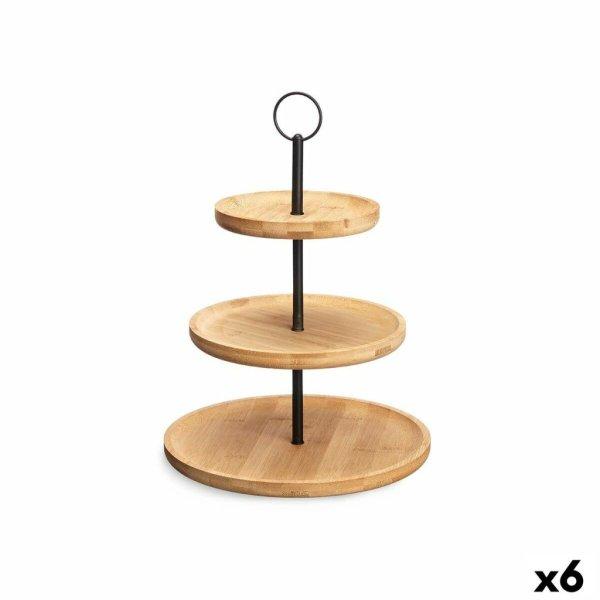 Gyümölcsöstál Kinvara KT225015-2 Fekete Természetes Fém Bambusz 25 x 37 x
25 cm (6 egység) MOST 41990 HELYETT 28615 Ft-ért!