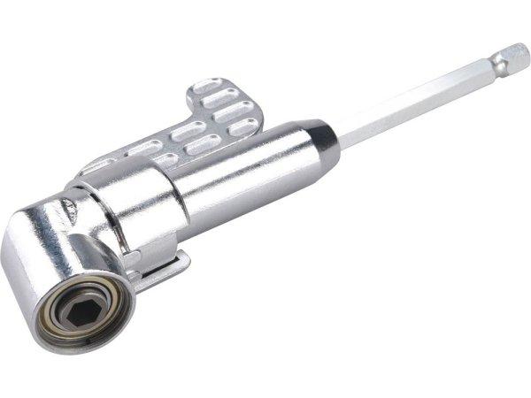 EXTOL CRAFT hosszabbító szár BIT-ekhez, L-alakú (105°) 1/4'×140 mm;
mágneses (sarokcsavarozó adapter)