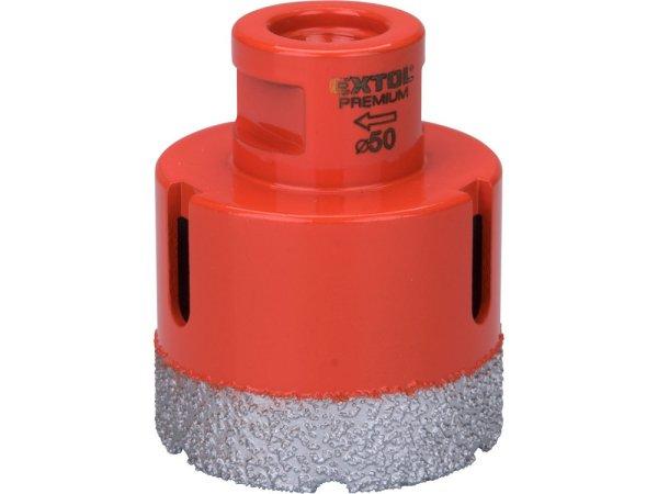 EXTOL PREMIUM körkivágó csempére, gyémánt vágóél; 53mm × M14,
sarokcsiszolóba fogható