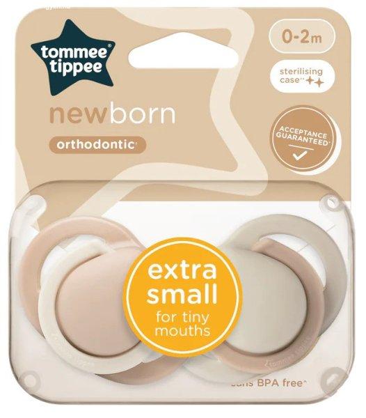 Tommee Tippee Newborn újszülött játszócumi 0-2 hó 2 db - pink/bézs