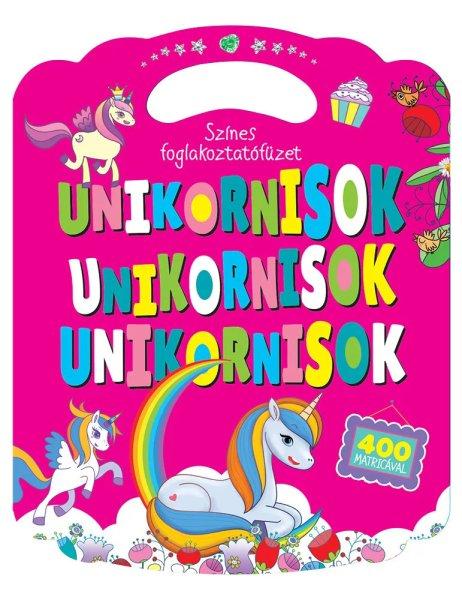 Színes foglalkoztatófüzet unikornisokkal 