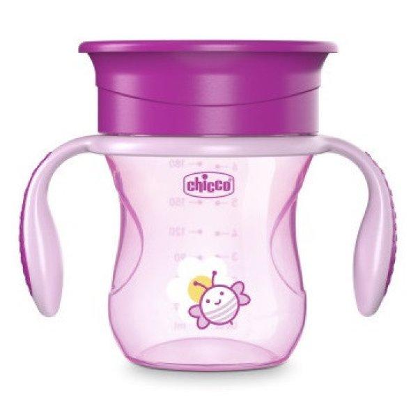 Chicco Perfect Cup 360° itatópohár 200ml - 12m+ pink