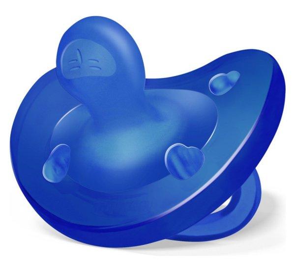 Chicco Physio Soft cumi 16-36 hó puha szilikon - kék