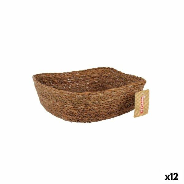 Többcélú kosár Privilege vesszőfonás Négyzetben 22 x 22 x 8 cm (12
egység) MOST 29514 HELYETT 17982 Ft-ért!