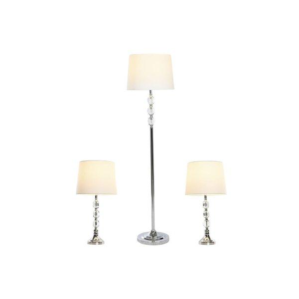 Álló Lámpa Home ESPRIT Fehér Ezüst színű 50 W 220 V 35 x 35 x 150 cm (3
Darabok) MOST 126154 HELYETT 79833 Ft-ért!