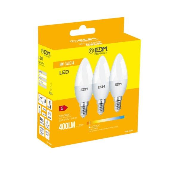 3 db LED-izzó EDM 98204 G 35 W 5 W 50 W E14 400 lm Ø 3,6 x 10 cm (3200 K) MOST
6396 HELYETT 3348 Ft-ért!