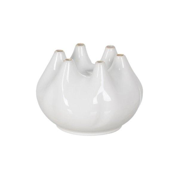 Váza Fehér Kerámia 24,5 x 24,5 x 18 cm MOST 30226 HELYETT 20355 Ft-ért!