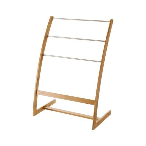 Álló Törölközőtartó Természetes Bambusz Rozsdamentes acél 57 x 35 x 81
cm MOST 31974 HELYETT 18189 Ft-ért!