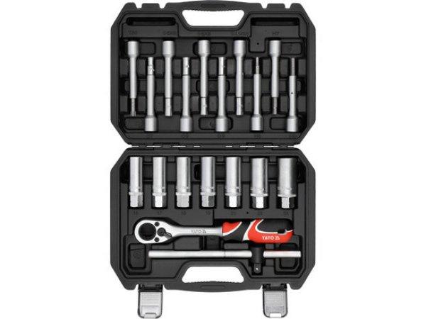 Lengéscsillapító kulcs készlet 1/2" 19 részes