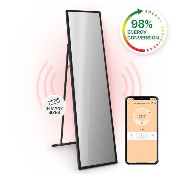 Klarstein La Palma 900 smart, infravörös hősugárzó, 40 x 160 cm, 900 W,
tükörállvány