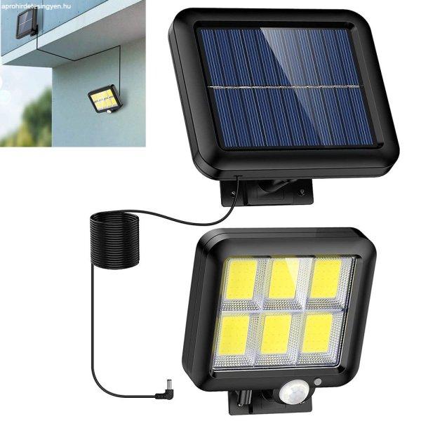 Napelemes lámpa 120 led szürkületi mozgásérzékelővel