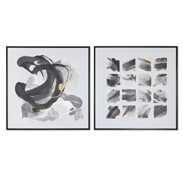 Vászon Home ESPRIT Fehér Fekete polisztirén Vászon Absztrakt modern 104 x 4
x 103,5 cm (2 egység) MOST 216166 HELYETT 138641 Ft-ért!