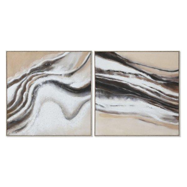 Kép Home ESPRIT Fehér Bézs szín Absztrakt modern 102 x 3,2 x 102 cm (2
egység) MOST 168221 HELYETT 107893 Ft-ért!