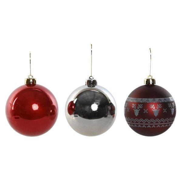 Karácsonyi díszek Home ESPRIT Piros Ezüst színű Polietilén 21,5 x 21,5 x
22,5 cm (15 Darabok) MOST 11114 HELYETT 6655 Ft-ért!