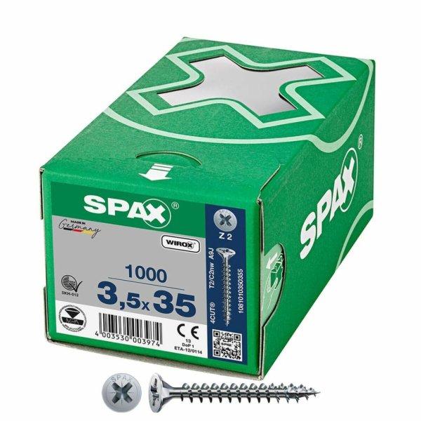 Csavaros doboz SPAX Wirox Z2 Lapos fej 3,5 x 35 mm 1000 Unidades MOST 26985
HELYETT 18172 Ft-ért!