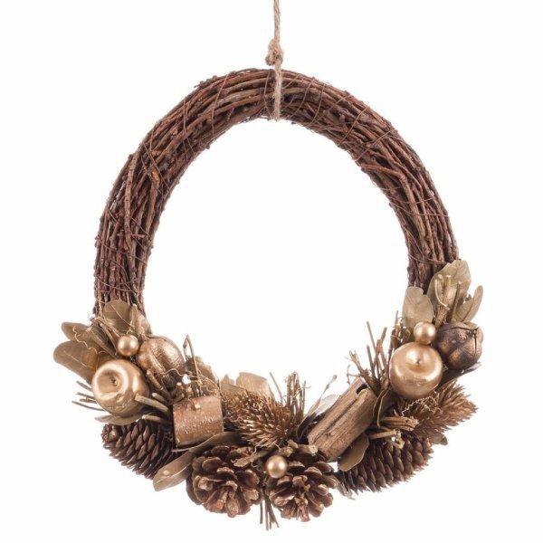 Adventi koszorú Foam Ananász 28 X 8 X 29 CM MOST 12870 HELYETT 7705 Ft-ért!